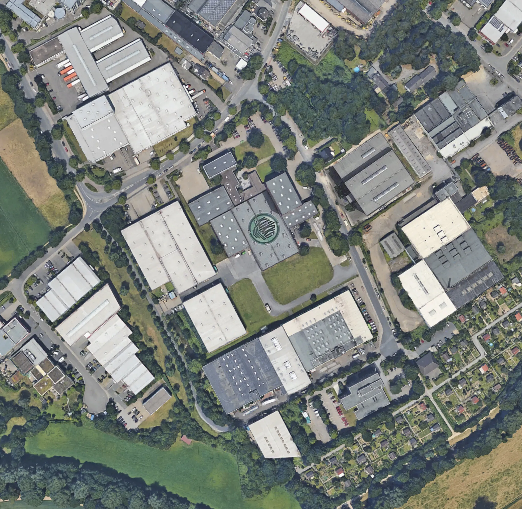 Bird's eye view of the Hilden plant