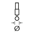 Bearing adapter diameter [mm]