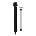 Total length of the spindle [mm]
