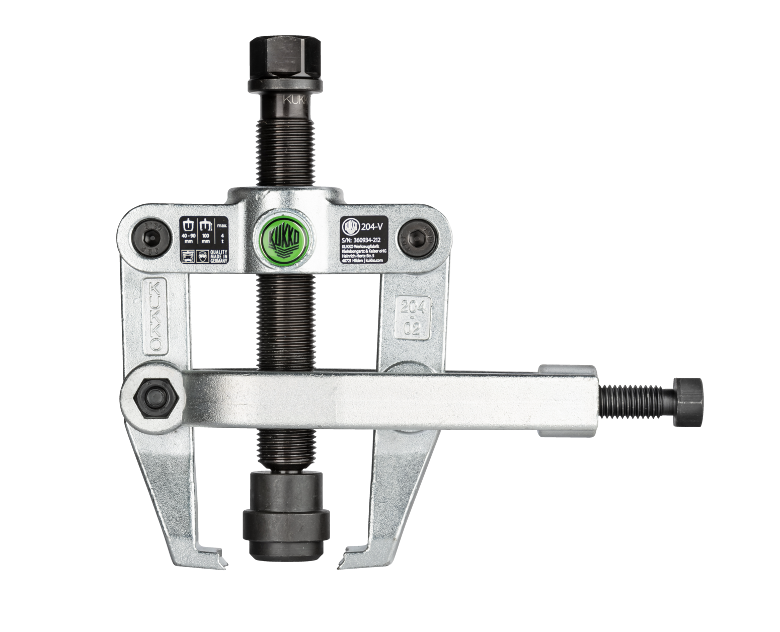 Product 204-V | 2-arm bearing puller with side clamp and adapter