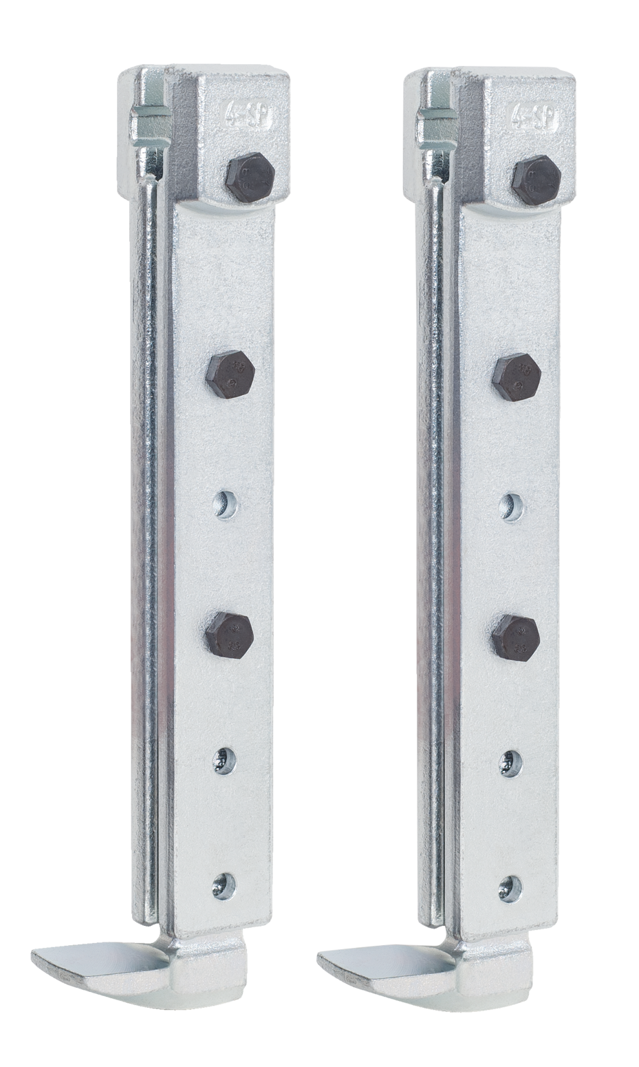 A pair of adjustable length SP-P series trigger hooks for 2-arm universal pullers