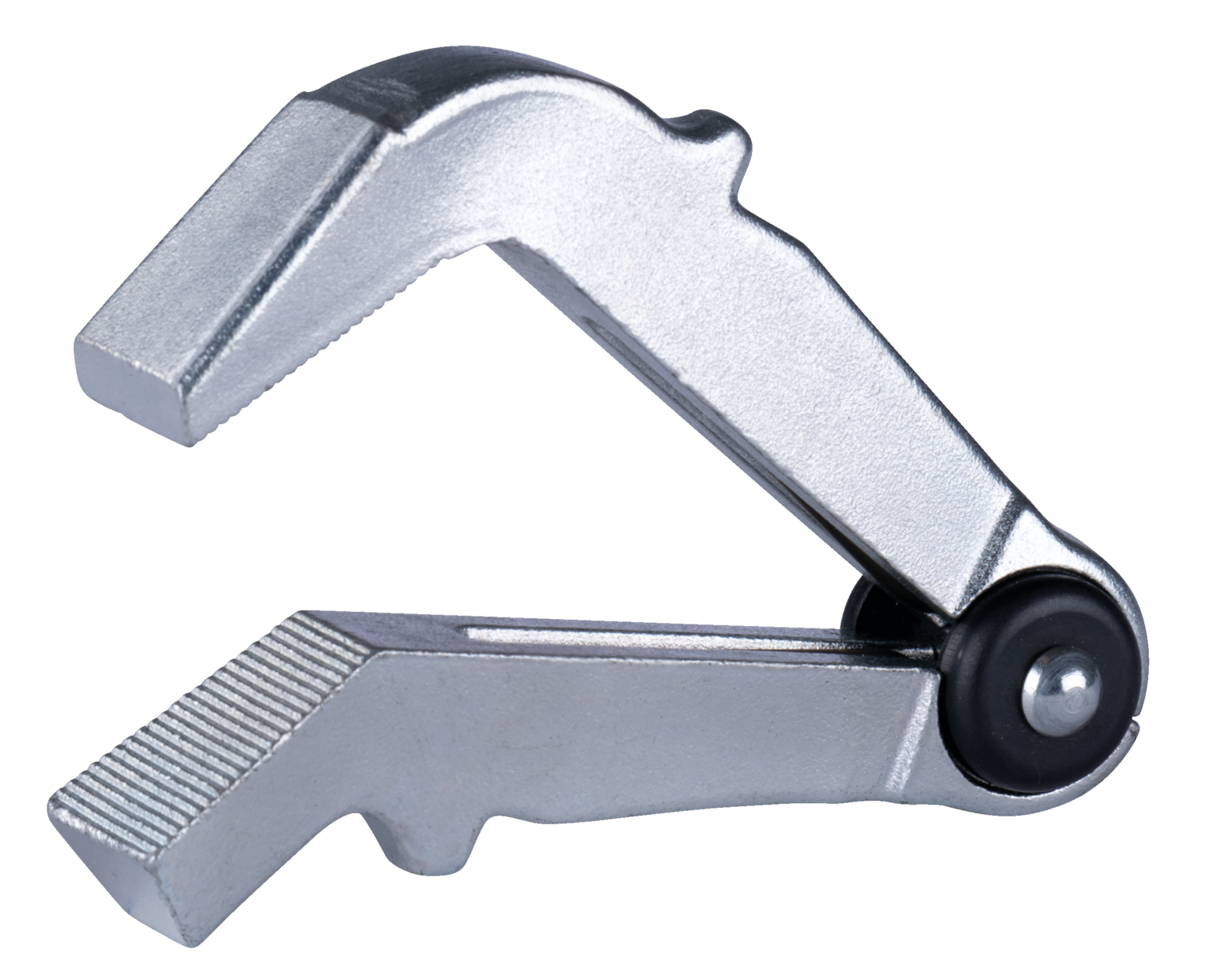 A tyre clamp of the 112-1 series for clamping tyres of barrels, saw blades during sharpening, etc.