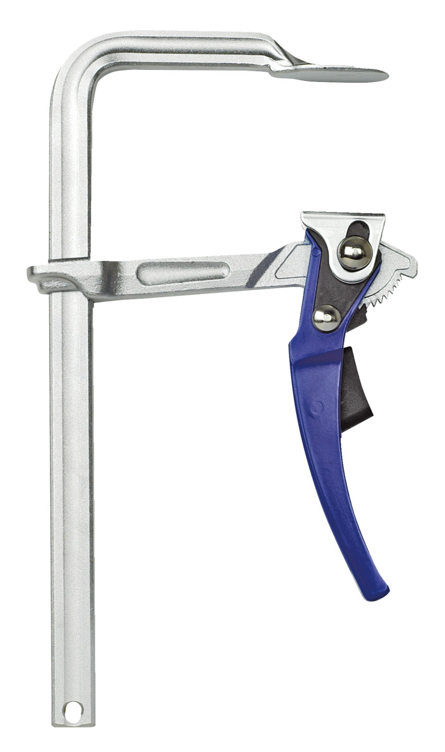 An all-steel VIRIDIS 472 series lever clamp for effortless clamping of multiple workpieces