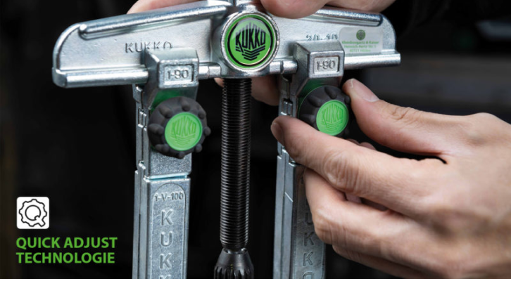 Detailed view of the operation and adjustment of the KUKKO pullers