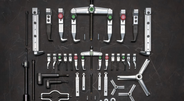 a top view of various KUKKO pullers and components