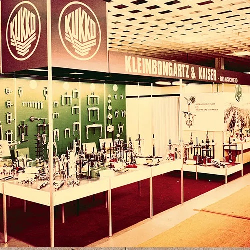 View of the first KUKKO trade fair stand