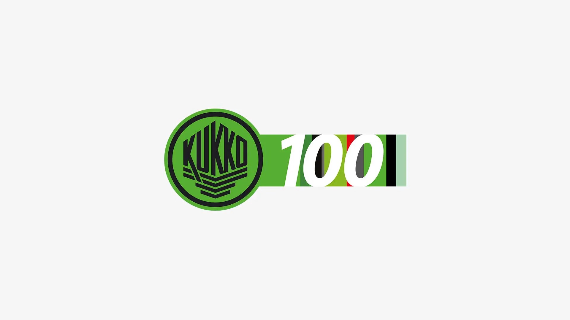 The KUKKO logo for the 100th anniversary